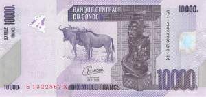 Kongo p.103d 10.000 Francs 2022